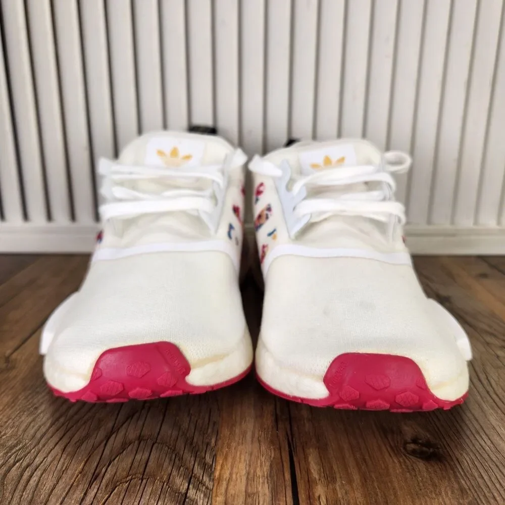 Adidas Her Studio London x NMD_R1 Floral Womens Sz 8 White Trainers Shoes FY3666